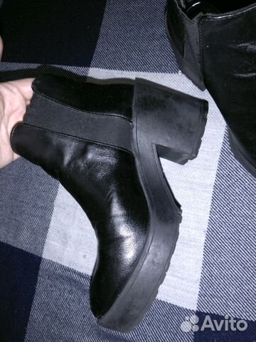 Ботильоны Bershka кожаные