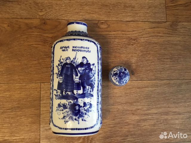 Гжель Штоф Авторская роспись