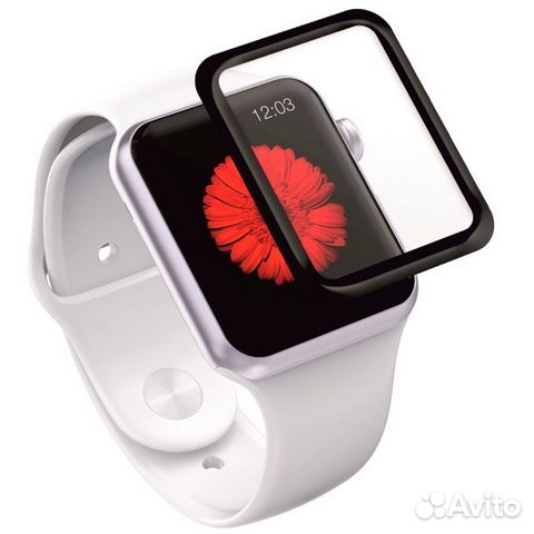 Защитные стекло на Apple Watch, 3D 38мм, 42мм, 44м