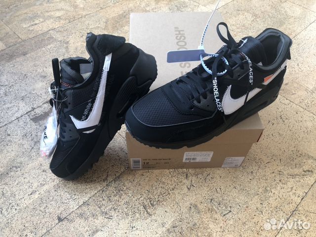 Nike x Off-White Air Max 90 Black, 12 
