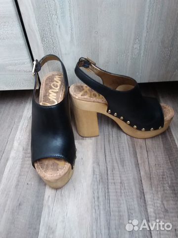 Босоножки сабо sam edelman 38 размер кожа черные Босоножки сабо sam edelman 38 размер кожа черные