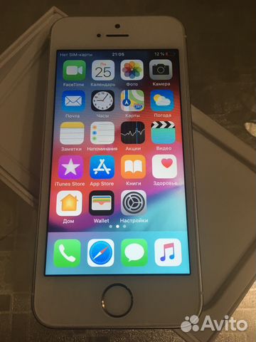 iPhone 5s silver 16гб