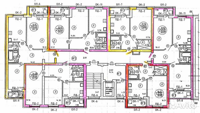 2-к квартира, 68.7 м², 4/10 эт.