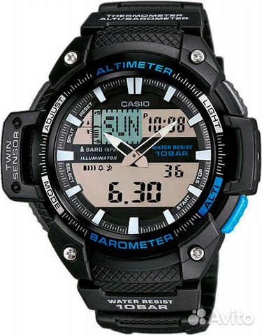 Casio Collection SGW-450H-1A с хронографом