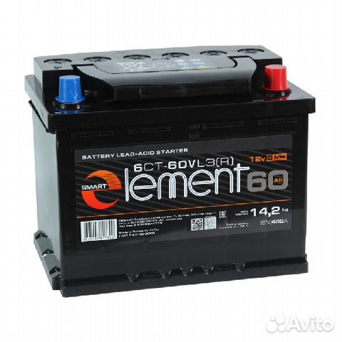 Аккумулятор Smart Element 60 Ач Аккумулятор Smart Element 60 Ач