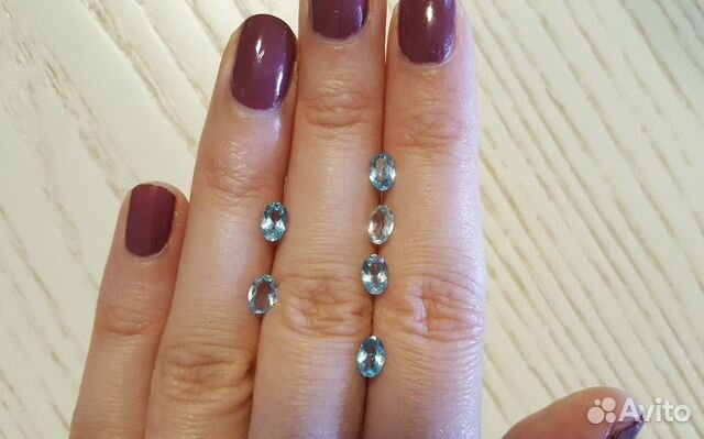 Натуральные неоново-голубые апатиты Натуральные неоново-голубые апатиты