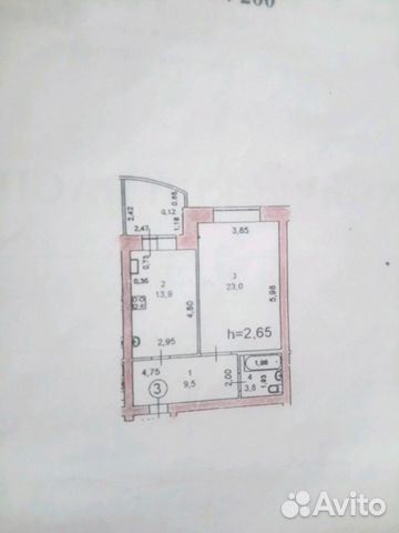 1-к квартира, 53 м², 1/4 эт. 1-к квартира, 53 м², 1/4 эт.