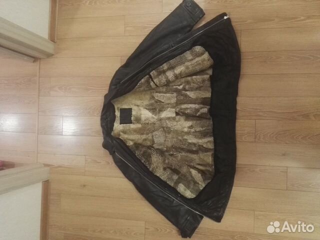 Куртка кожаная с утепляющей подкладкой