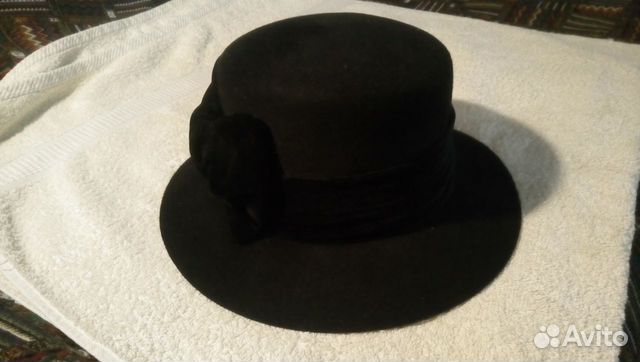 Женская фетровая шляпа, новая, 53-55 см