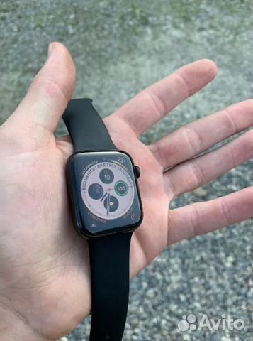 Apple watch series 4 stainless steel 44 mm black L