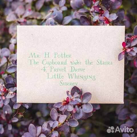 Именное письмо из Хогвартса. Гарри Поттер