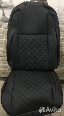 Чехлы на Volkswagen Tiguan 2007 из экокожи ромб