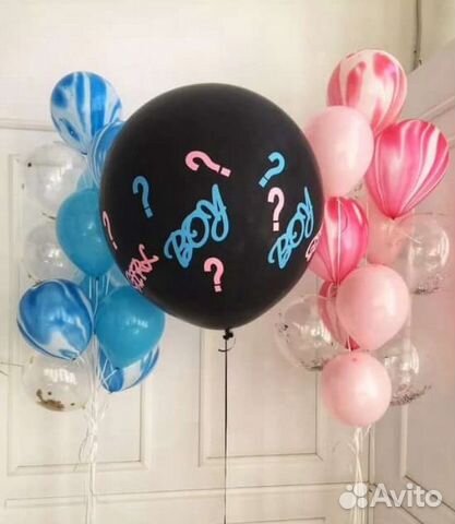 Воздушный шар для определения пола ребёнка (мальчи Воздушный шар для определения пола ребёнка (мальчи