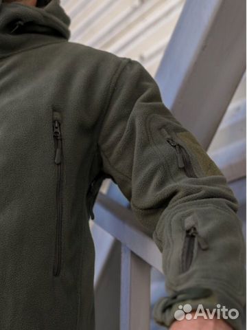 Кофта флисовая с капюшоном, олива (новые) Кофта флисовая с капюшоном, олива (новые)
