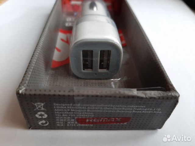 Зарядка USB Remax в авто USB 2 порта 2.1а 5v Зарядка USB Remax в авто USB 2 порта 2.1а 5v