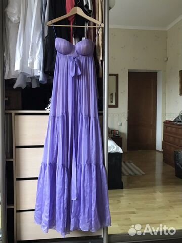 Шёлковое вечернее платье