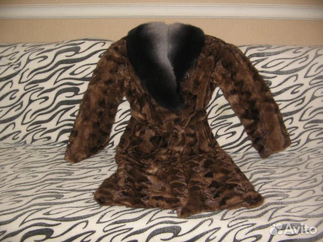 Шуба из кусочков Норки. Размер 44-46 Шуба из кусочков Норки. Размер 44-46