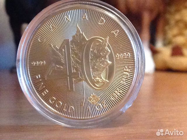 Коллекционная монета 24 К золото