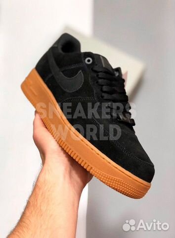 Nike Air Force 1 07 Suede черные