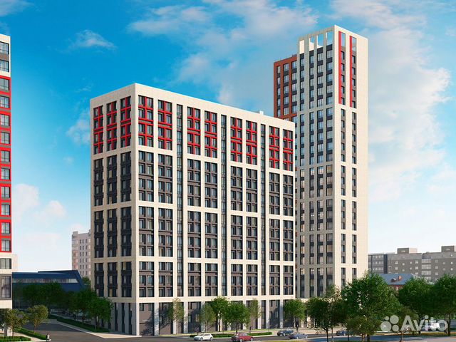 2-к квартира, 66 м², 6/19 эт.