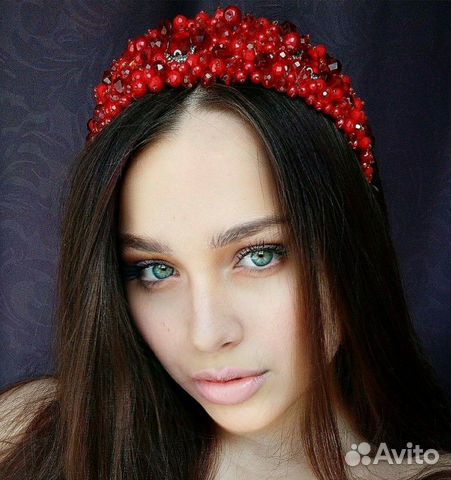 Ободок с серёжками в стиле дольче габбана