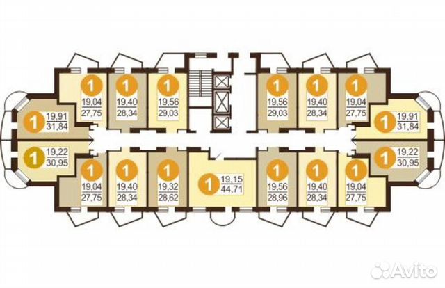 1-к квартира, 31 м², 12/16 эт. 1-к квартира, 31 м², 12/16 эт.