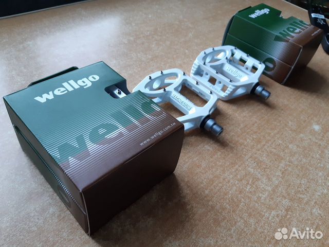 Новые педали Wellgo MG-1 white (промы)