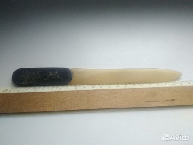 Антикварный нож для бумаги кость буйвола Япония
