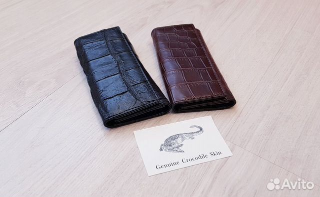 Ключница из натуральной кожи крокодила большая