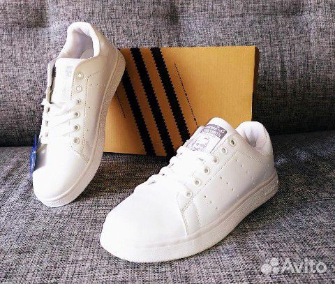 adidas stan smith white silver