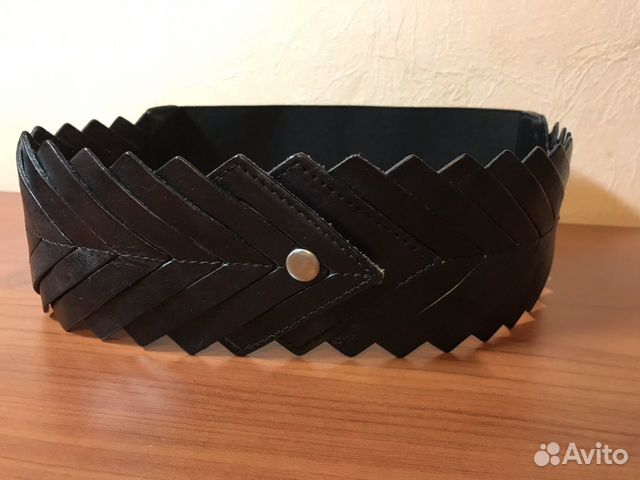 Пояс на талию чёрный, 75 см. На резинке