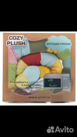 Игрушка-грелка Cozy Plush Змея новая в коробке