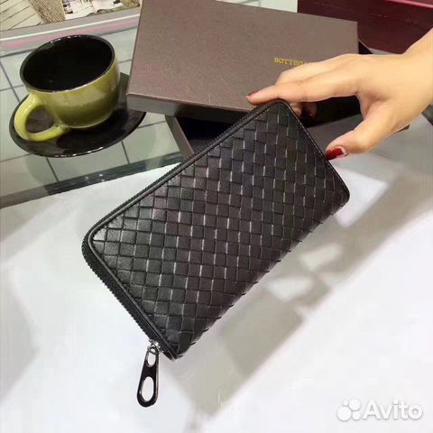 Черный Bottega Кошелек Veneta Cabbat Боттега Черный Bottega Кошелек Veneta Cabbat Боттега
