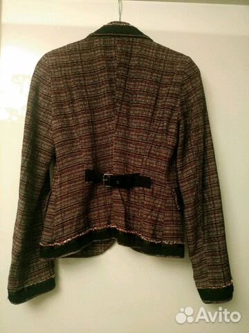 Женский пиджак, S, бордовый