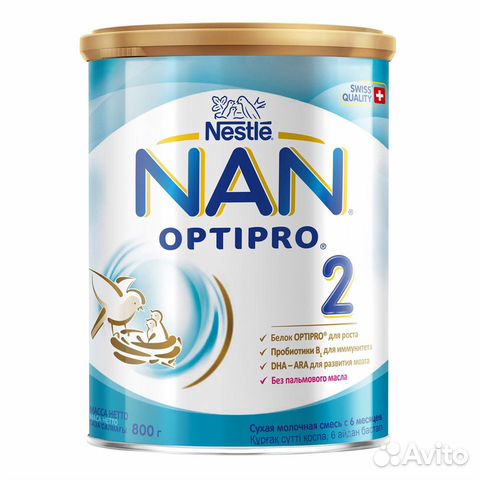 Смесь NAN 2 Optipro 800г от 6 месяцев