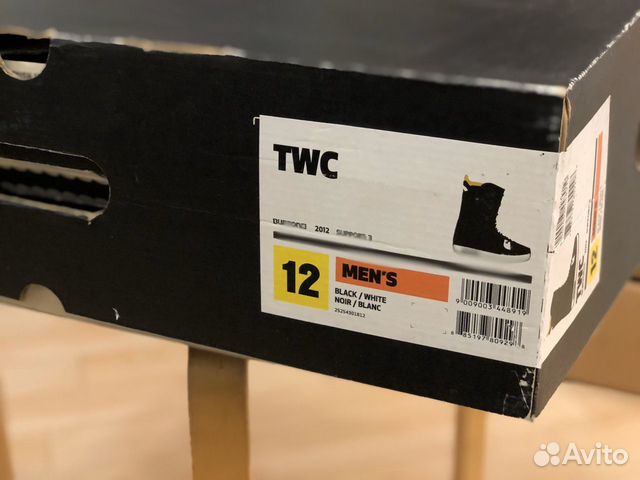 Ботинки Burton TWC black/white 46 размер Ботинки Burton TWC black/white 46 размер