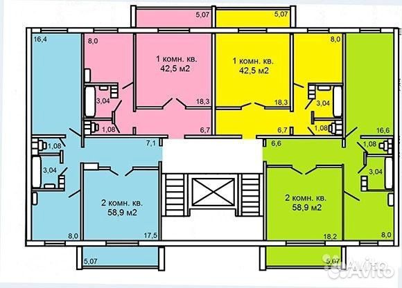 1-к квартира, 43 м², 10/10 эт.