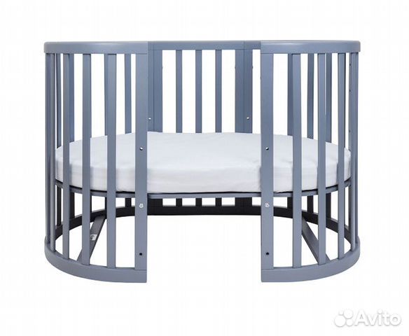 Кроватка Ellipsebed в сером цвете