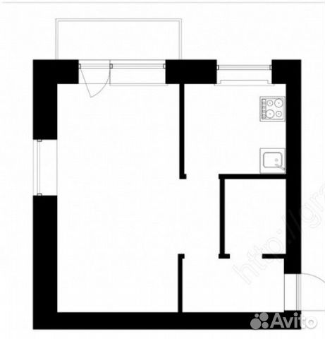 1-к квартира, 36 м², 3/5 эт.