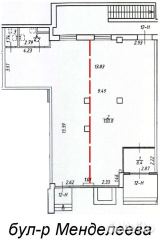 Торговое помещение, 70 м²