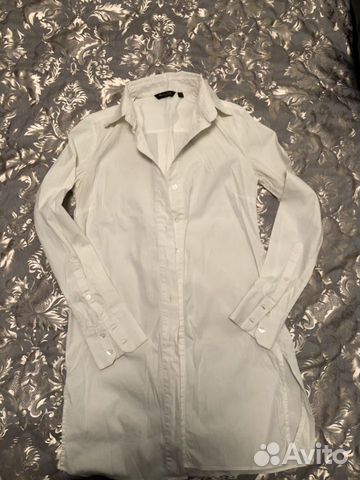 Massimo Dutti платье-рубашка и Zara шифоновая блуз