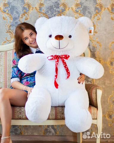 Плюшевый медведь 140 белый Плюшевый медведь 140 белый