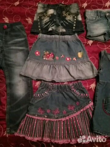 Джинсовая одежда для девочек