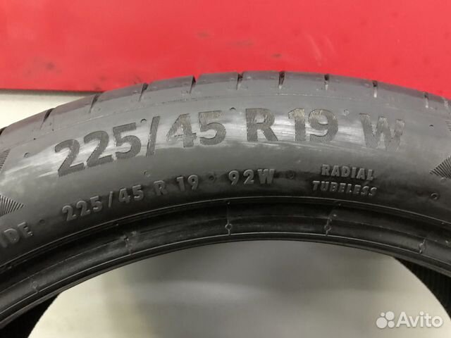 225/45/19 Continental Premiumcontact 6 SSR Runflat