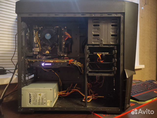 Игровой компьютер i3 9100f + rx 570 4gb