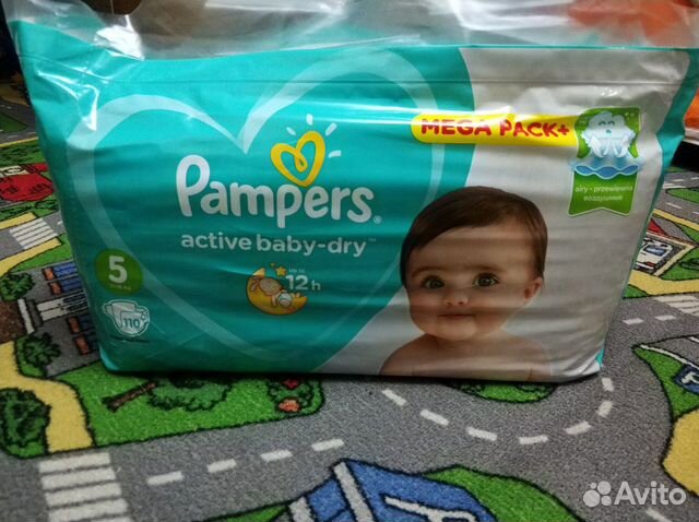 pampers active baby dry 5 110