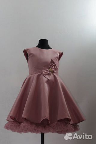 Нарядное платье для девочки (Однотонное)