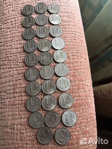Монеты 10 рублей1993г