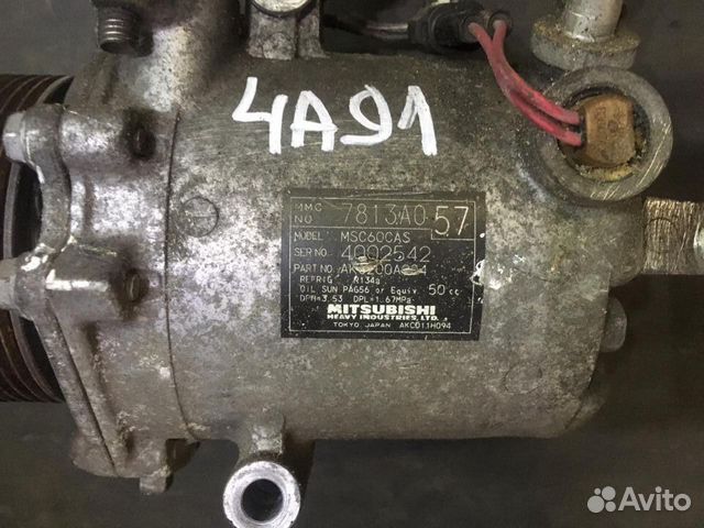 Компрессор кондиционера Mitsubishi Lancer 4A91