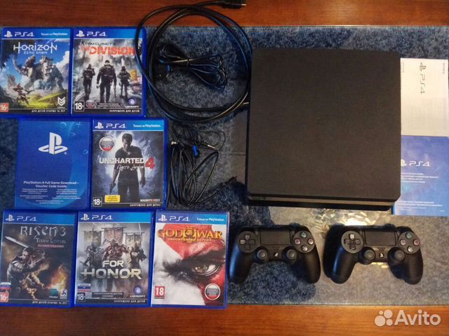 Sony Playstation 4 slim 500 gb + второй геймпад Sony Playstation 4 slim 500 gb + второй геймпад